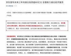 京东宣布未来三年向湖北投资超60亿元